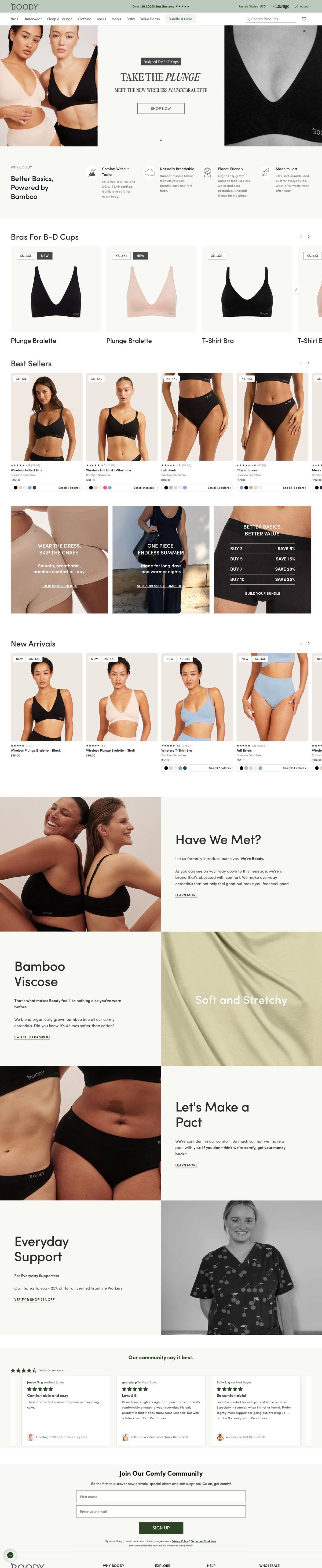 Boody homepage screenshot